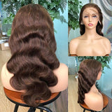 Chelsea 360 Swiss Lace Upgraded Hairline Brown Pre-plucked Lace Wig With Transparent Drwastring
