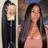 Coco Pre-Made Fake Scalp Silky Straight 360 Lace Front Wig 180% Density