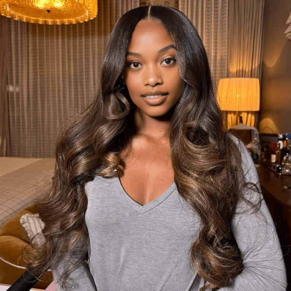【Flash Sale】13x6 HD Lace Upgraded Pre-plucked 150%180%250% Highlight Color Wig - Body Wave Wavy