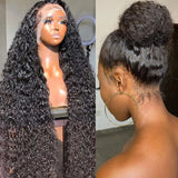 Cornelia Water Wave Full Lace Human Hair Wigs Natural Color Brazilian Human Virgin Hair Free Part Lace Wigs