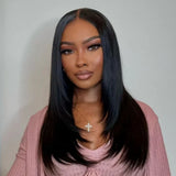 Agatha 5x5 HD Lace Front Preplucked Hairline Wig - Layered Cut Straight