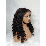 【Crazy】HD Lace 13x6 Fitted Cap Ear Tap 4C Edge Wig - Kinky Loose
