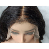 【Crazy】HD Lace 13x6 Fitted Cap Ear Tap 4C Edge Wig - Kinky Loose