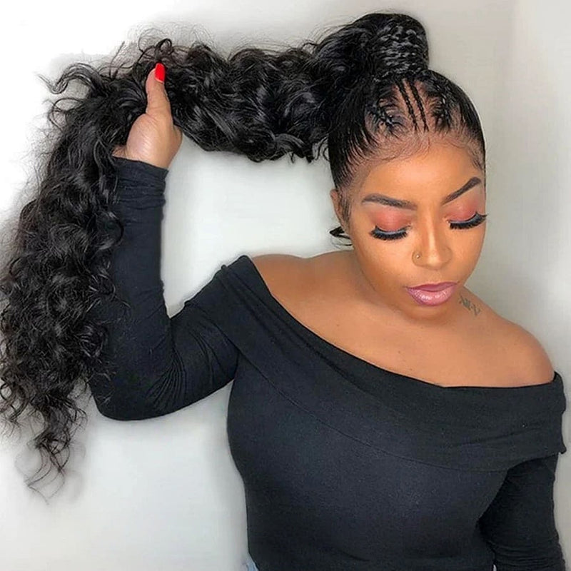 Olympia 360 Transparent Lace Preplucked Hairline Human Hair Wig - Loose Wave