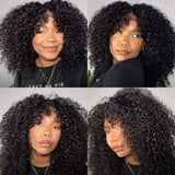 【Flash Sale】4x4/13x4 Transparent Lace Front Pre-plucked Hairline 250% Density Bob Wig - Jerry Curly