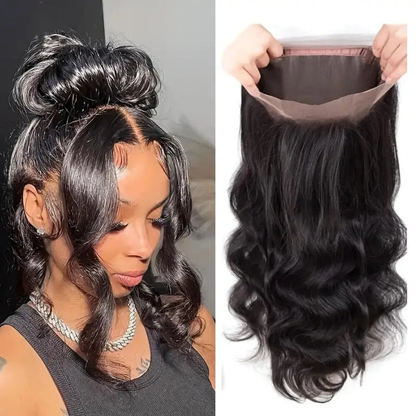 Sage 360 Transparent Lace Preplucked Hairline Human Hair Wig - Body Wave