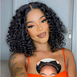 Dominique 13x6 Swiss Lace Full Frontal Upgraded Hairline 130%150%180% Wig - Curly Bob