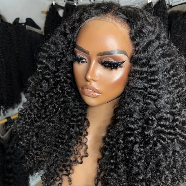 5x5/13x4 Transparent Lace Front Pre-plucked Hairline 250% Density Wig - Burmese Curly