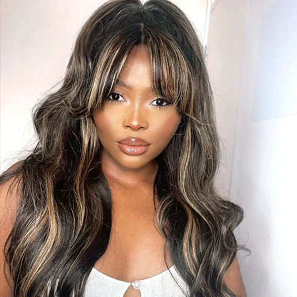 Bye~Bye~KNOTS HD Lace 13x6 Fitted Cap Ear Tap Highlight Color Wig - Body Wave