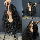 【Flash Sale】13x6 HD Lace Upgraded Hairline Pre-plucked 150%180% Wig - Body Wave Wavy with Curtain Bang