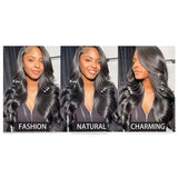 【Flash Sale】13x6 HD Lace Upgraded Hairline Pre-plucked 150%180% Wig - Body Wave Wavy with Curtain Bang
