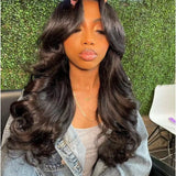 【Flash Sale】13x6 HD Lace Upgraded Hairline Pre-plucked 150%180% Wig - Body Wave Wavy with Curtain Bang