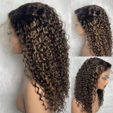 【Flash Sale】13x6 HD Lace Upgraded Hairline Pre-plucked Highlight 150% 180% 250% Wig - Deep Curly