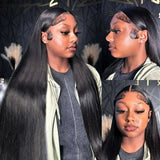 【Flash Sale】13x6 HD Swiss Lace 250% Pre-plucked Hide Lace+ Hide Knots Wig - Silk Staight