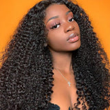 【Flash Sale】13x6 Lace Upgraded Hairline Pre-plucked 150%180%250% Wig - Coily Curly