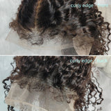 【Flash Sale】360 HD LACE FRONT WIG WITH Invisible Strap 250% Density - Burmese Kinky Curly with Curly Edge