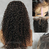 【Flash Sale】360 HD LACE FRONT WIG WITH Invisible Strap 250% Density - Burmese Kinky Curly with Curly Edge