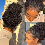 【Flash Sale】360 HD LACE FRONT WIG WITH Invisible Strap 250% Density - Burmese Kinky Curly with Curly Edge