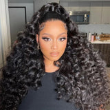 【Flash Sale】360 Transparent Lace Pre-plucked Hairline 250% Density Wig with Invisible Strap - Deep Loose Wave