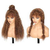 【Flash Sale】4x4 Transparent Lace Front Pre-plucked Highlight Color 250% Density Wig - Curly