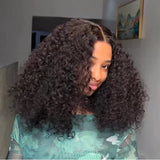 【Flash Sale】BYE~BYE~KNOTS HD SWISS LACE 5X5 CLOSURE LACE 200%250% DENSITY WIG - WATER CURLY