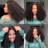【Flash Sale】BYE~BYE~KNOTS HD SWISS LACE 5X5 CLOSURE LACE 200%250% DENSITY WIG - WATER CURLY