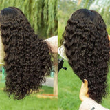 Full lace hd swiss lace upgraded pre-plucked black body wave human hair wig with natural lace front and swiss lace material