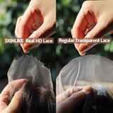 Full Lace HD/TRANSPARENT LACE PRE-PLUCKED 613 Blonde Color HUMAN HAIR WIGS WITH Invisible Strap - BODY WAVE