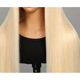 Full Lace HD/TRANSPARENT LACE PRE-PLUCKED 613 Blonde Color HUMAN HAIR WIGS WITH Invisible Strap - STRAIGHT