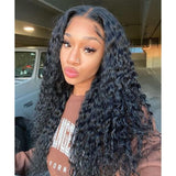 Full Lace HD/TRANSPARENT LACE PRE-PLUCKED HUMAN HAIR WIGS WITH Invisible Strap - DEEP WAVE