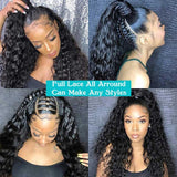 Full Lace HD/TRANSPARENT LACE PRE-PLUCKED HUMAN HAIR WIGS WITH Invisible Strap - LOOSE WAVE