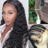 Full Lace HD/TRANSPARENT LACE PRE-PLUCKED HUMAN HAIR WIGS WITH Invisible Strap - WATER WAVE