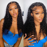 Gianna Preplucked Hairline Deep Curly Human Hair 360 Lace Front Wig