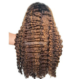 【Flash Sale】13x6  HD Lace Upgraded Hairline Highlight Color Wig - Burmese Curly