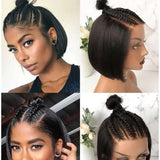 Hazel Full Lace Transparent Lace Human Hair Wig - Straight Bob