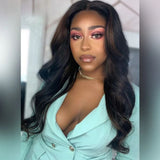 HD Lace 13x6 Fitted Cap Ear Tap Highlight Color Wig - Body Wave Wavy