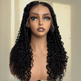 HD Lace 13x6 Fitted Cap Ear Tap Wig - Burmese Kinky Curly with Spanish curl