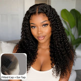 HD Lace 13x6 Fitted Cap Ear Tap Wig - Exotic Burmese Curly