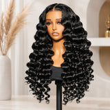 HD Lace 13x6 Fitted Cap Ear Tap Wig - Loose Wave Wander Curl