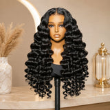 HD Lace 13x6 Fitted Cap Ear Tap Wig - Loose Wave Wander Curl