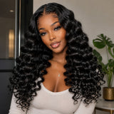 HD Lace 13x6 Fitted Cap Ear Tap Wig - Loose Wave Wander Curl