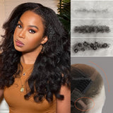 HD Lace 13x6 Fitted Cap Ear Tap Wig - Yaki Wave with Curly/4c/New Born Edge