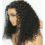 "370 Fitted Cap" HD LACE FRONT WIG WITH Invisible Strap - Kinky Curly