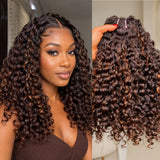 High Quality Virgin Human Hair Bundles Highlight Color - Burmese Curls