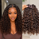 High Quality Virgin Human Hair Bundles Highlight Color - Burmese Curls