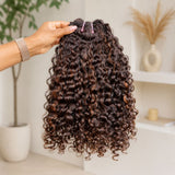 High Quality Virgin Human Hair Bundles Highlight Color - Burmese Curls