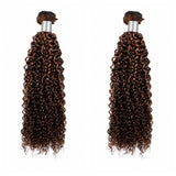 High Quality Virgin Human Hair Bundles Highlight Color - Curly