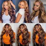 High Quality Virgin Human Hair Bundles Hihlight - Body Wave