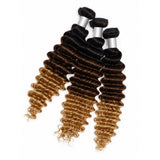 High Quality Virgin Human Hair Bundles Ombre - Deep Wave