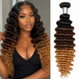 High Quality Virgin Human Hair Bundles Ombre - Deep Wave